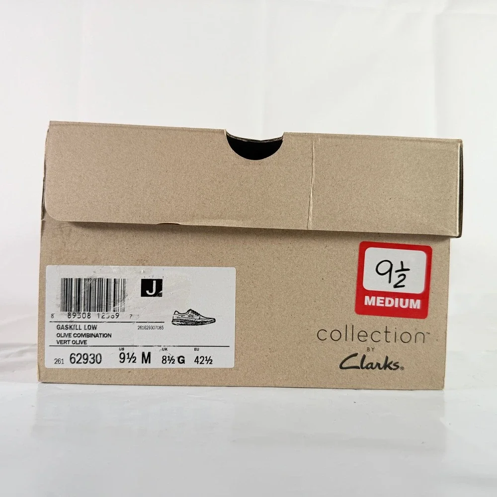 Clarks Gaskill Low Olive Combination Mens Size 9.5 M Sneaker 261629307085 New